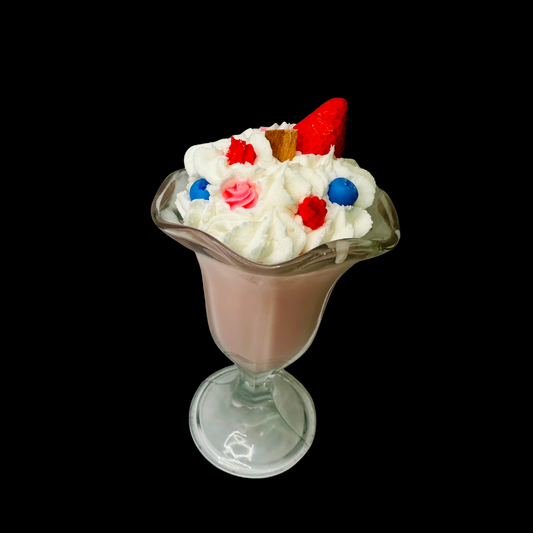 Strawberry Smoothie Scent Decorative Soy Candle 20oz