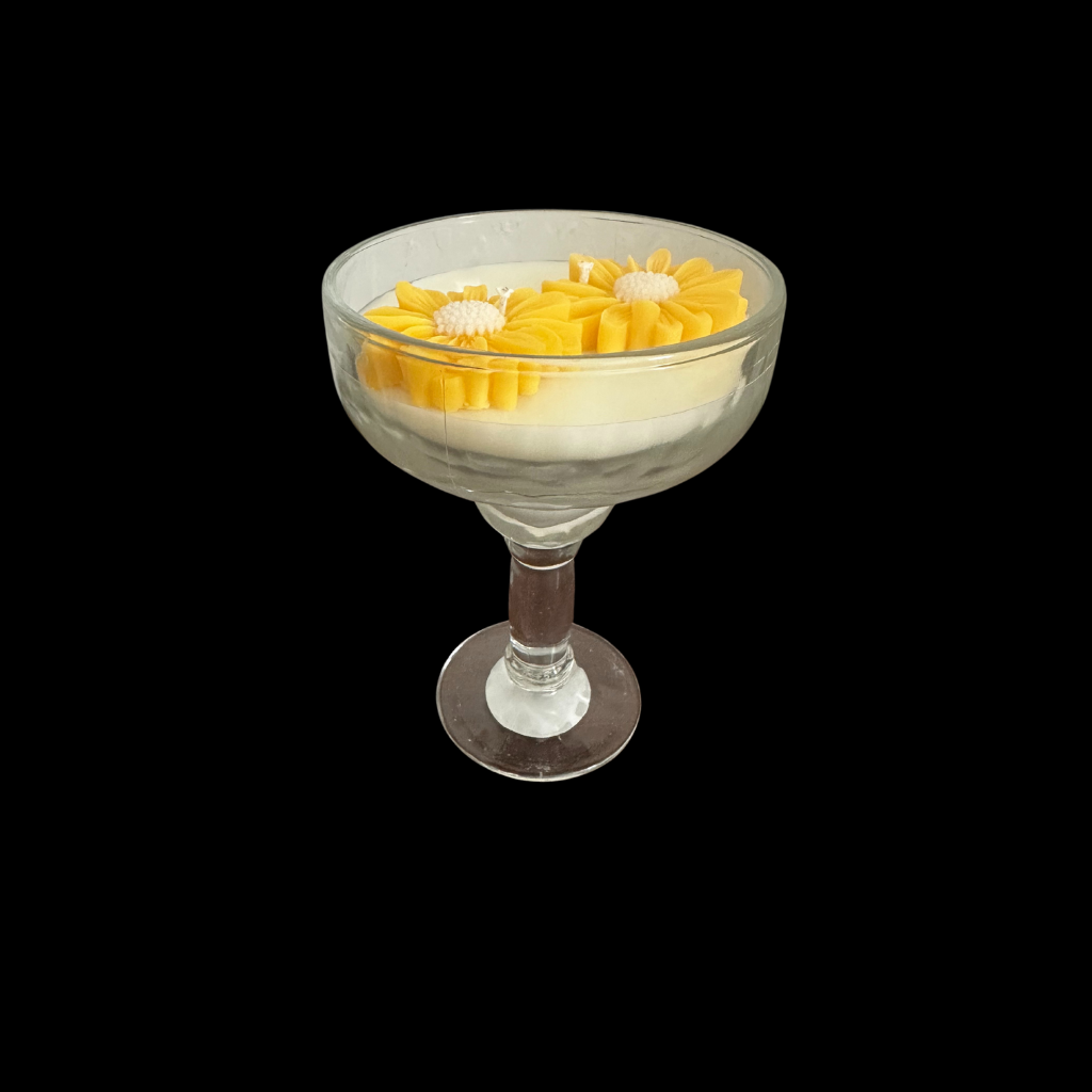 Soy Candle in a Margarita Glass 160z